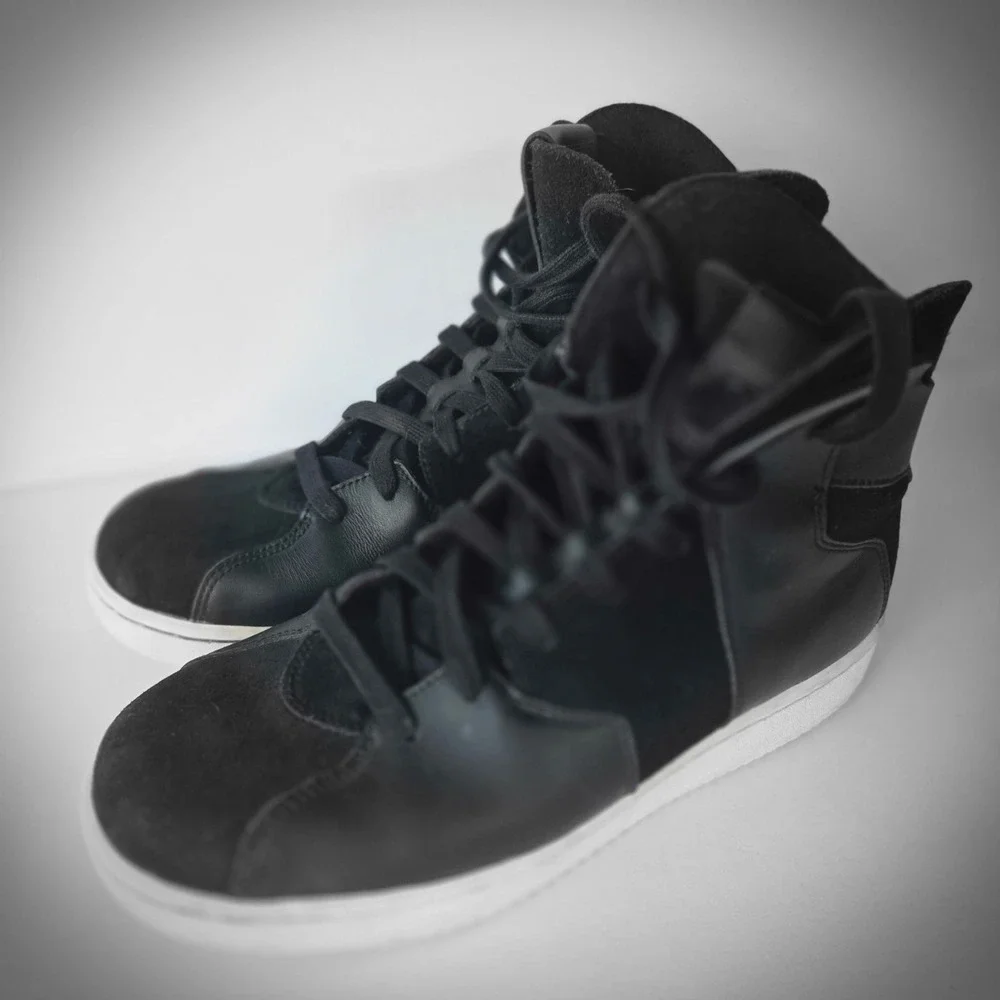Jordan Westbrook 0.2 Black Leather Suede High Top Sneakers 854563-002 Mens